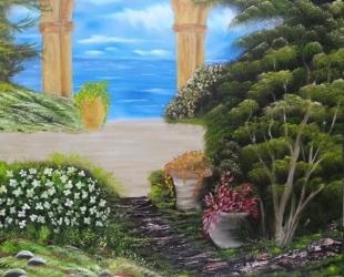Bob Ross Terrasse Toscana